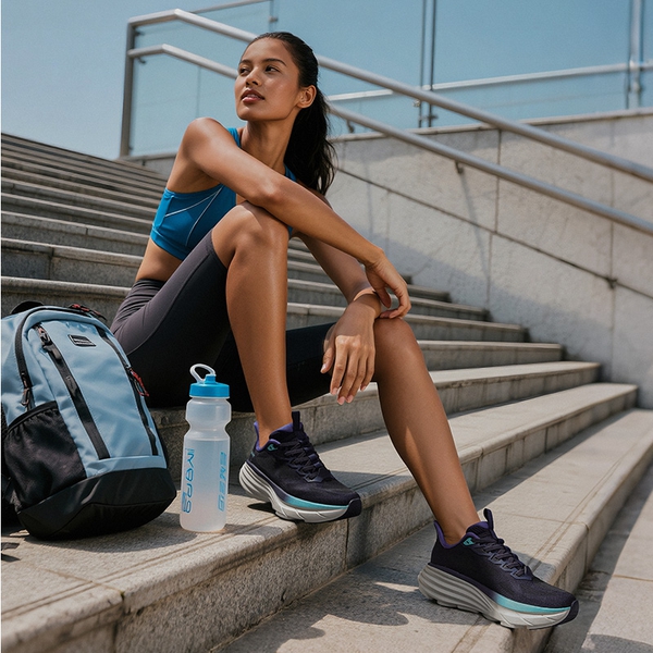 Women’s Slip-On Arch Support Running Shoes - BLUE - 7