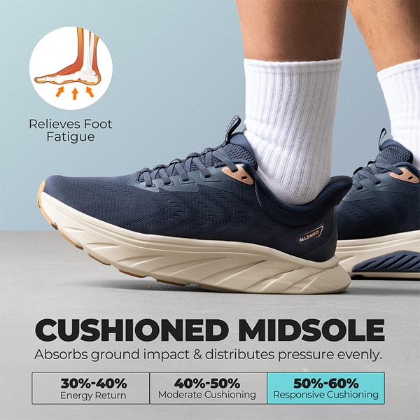 Men’s Lightweight Slip-On Walking Shoes - NAVY - 5