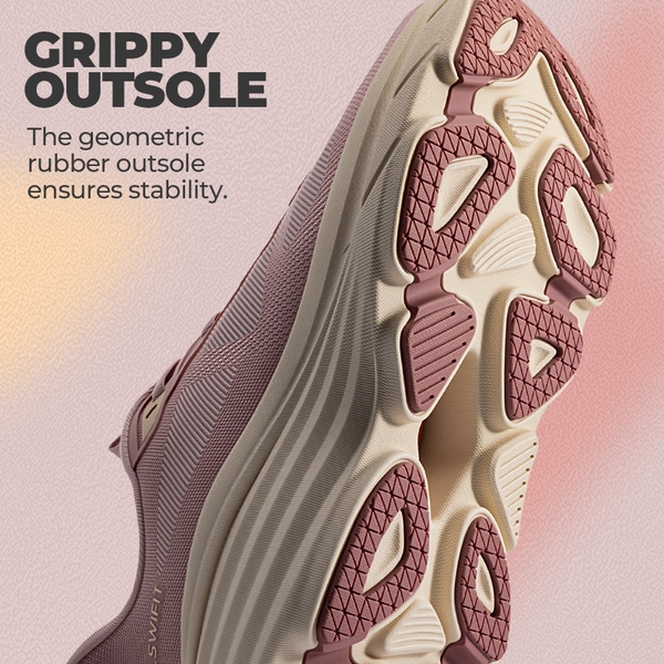 Women’s Slip-On Arch Support Running Shoes - PINK - 6