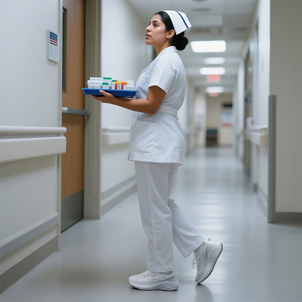 Women’s High-Rebound Cushion Running Shoes - WHITE - 7