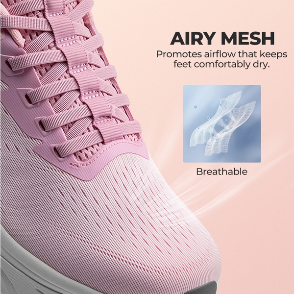 Women’s Lightweight Slip-On Walking Shoes - PINK - 5