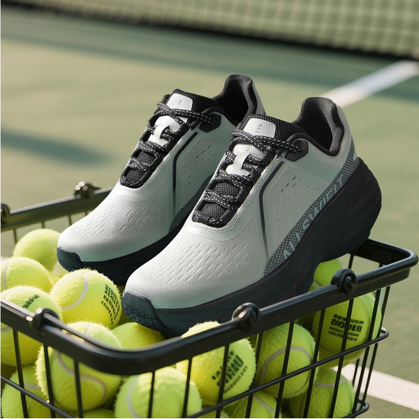 Women’s Slip-Resistant Arch Support Running Shoes - GREY/BLACK - 6