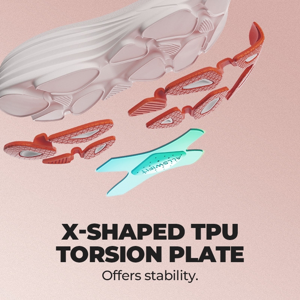 Women’s Slip-Resistant Arch Support Running Shoes - ORANGE - 4