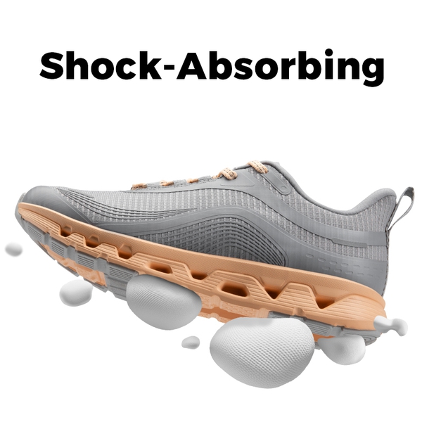 [MovePlush] Women's Lightweight Athletic Sneakers - GREY - 4