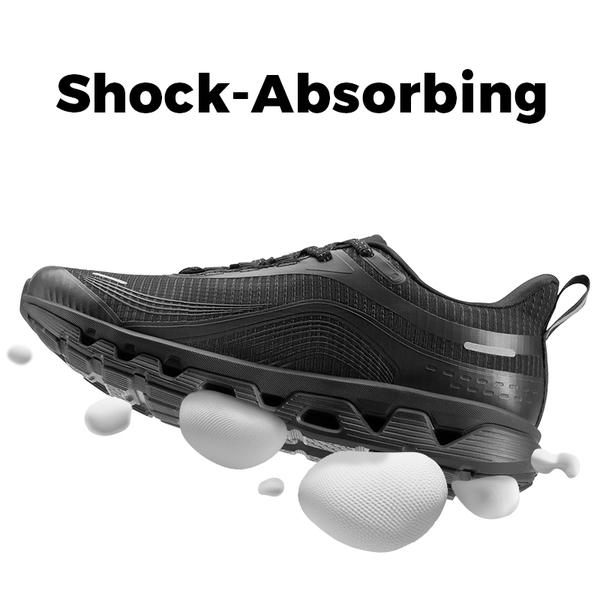 [MovePlush] Women's Lightweight Athletic Sneakers - ALL BLACK - 4