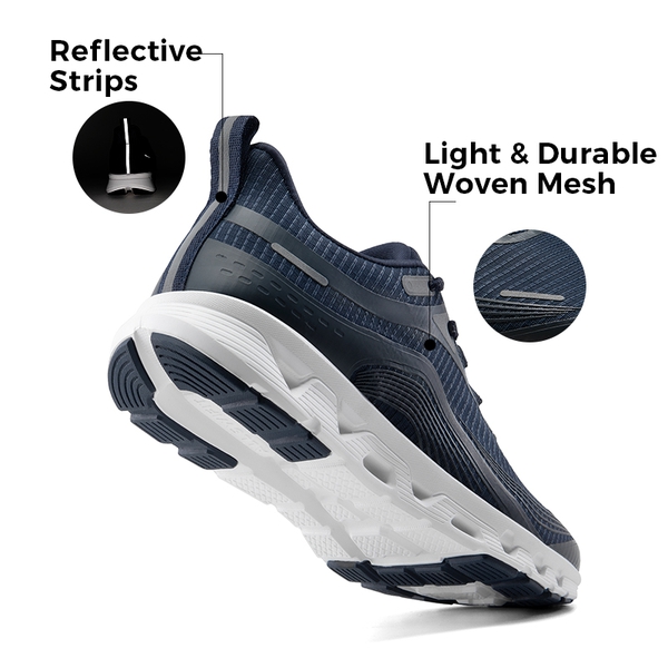 [MovePlush] Women's Lightweight Athletic Sneakers - NAVY - 5