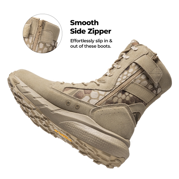 [Peakforce] Men's Breathable Tactical Military Work Boots - CAMO - 5