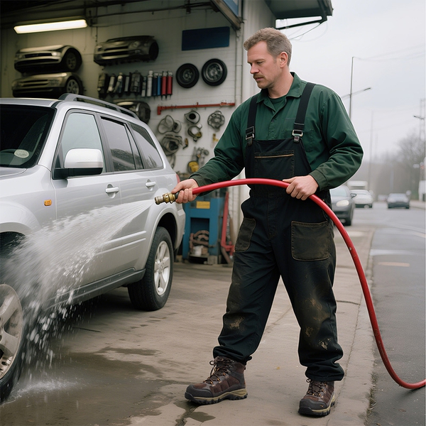 [Paladin-Steel] Men's Non-Slip Steel-Toe Work Boots - BROWN-SUEDE - 6