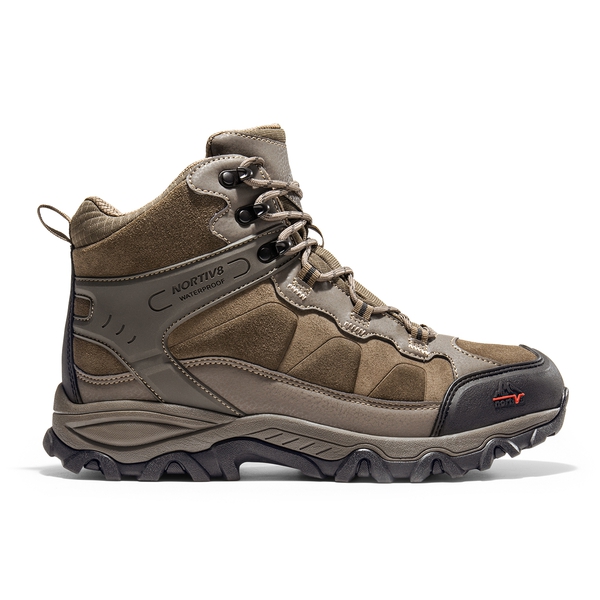 Men's Waterproof Hiking Boots - COFFEE - 2