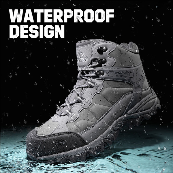 [Paladin-Steel] Men's Non-Slip Steel-Toe Work Boots - DARK GREY - 1