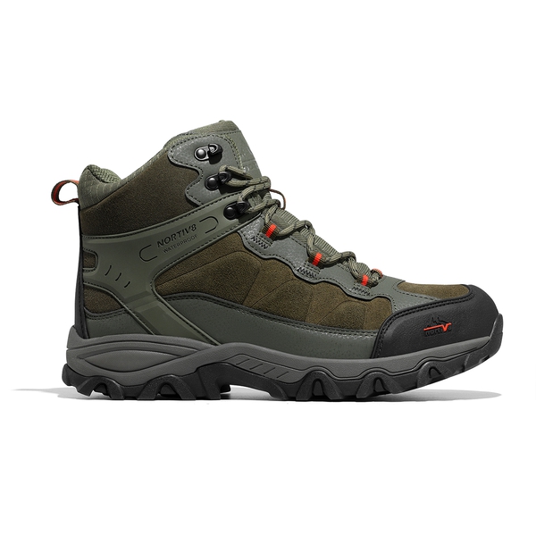 Men's Waterproof Hiking Boots - ARMY GREEN - 2