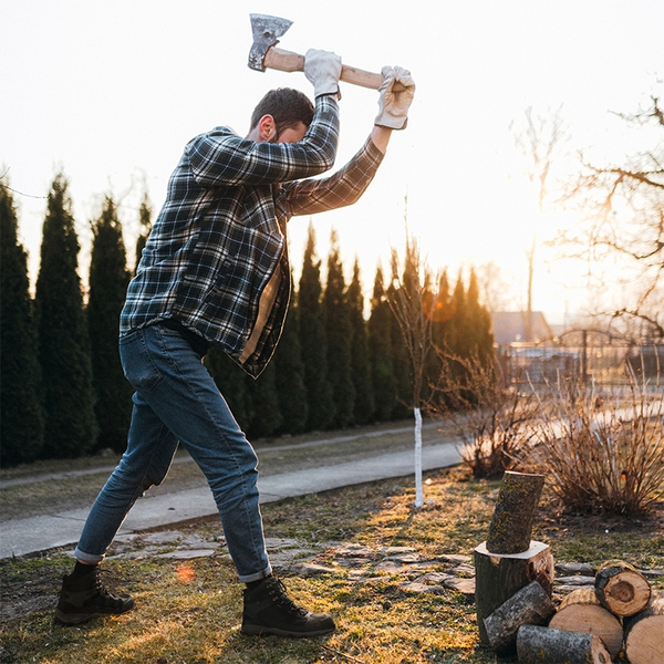 [Paladin-Steel] Men's Non-Slip Steel-Toe Work Boots - BLACK - 4
