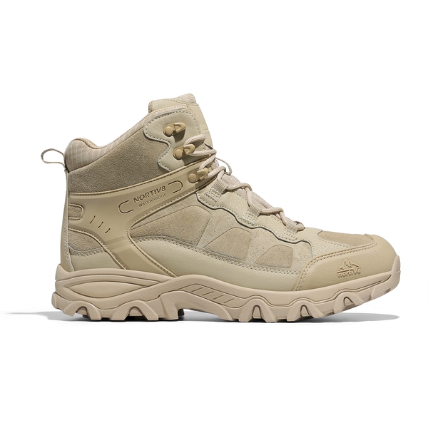 Men's Waterproof Hiking Boots - SAND - 2