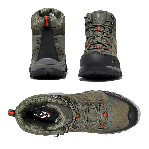 Men's Waterproof Hiking Boots - ARMY GREEN - 3