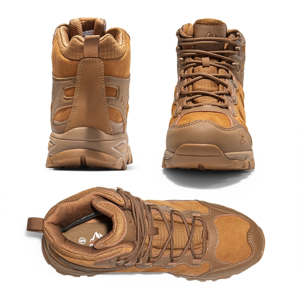Men's Waterproof Hiking Boots - COYOTE - 3