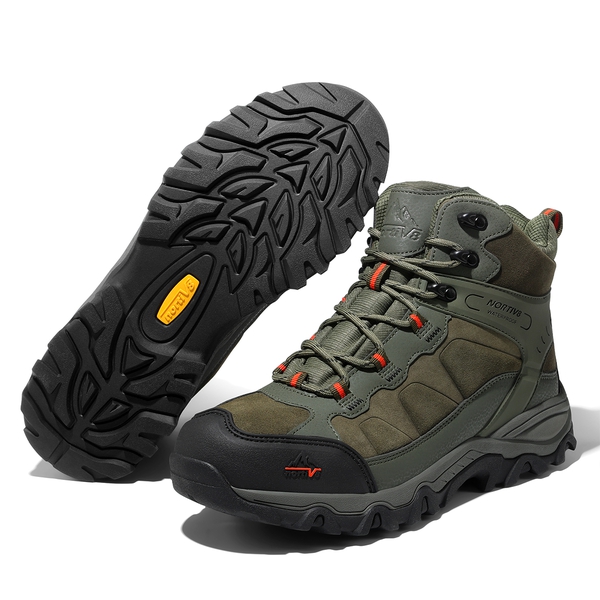 Men's Waterproof Hiking Boots - ARMY GREEN - 1