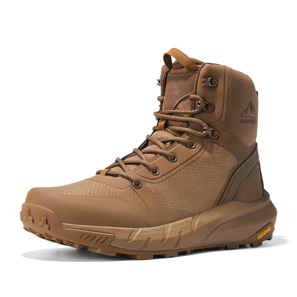 Men's Lightweight Textile Zip Military Boots - COYOTE -  0