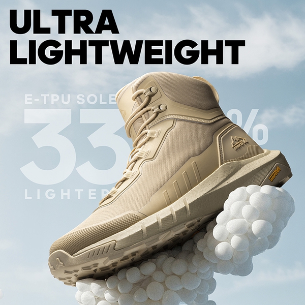 Men’s Lightweight Zip Tactical Work Boots - SAND - 1