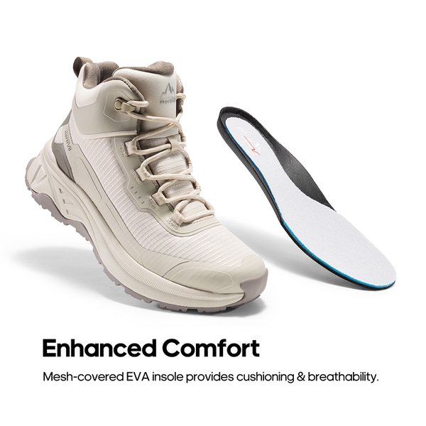 Women’s Lightweight Water-Resistant Hiking Shoes  - KHAKI-NEW - 5