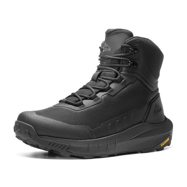 Men’s Lightweight Zip Tactical Work Boots【Wide Fit】 - BLACK -  0
