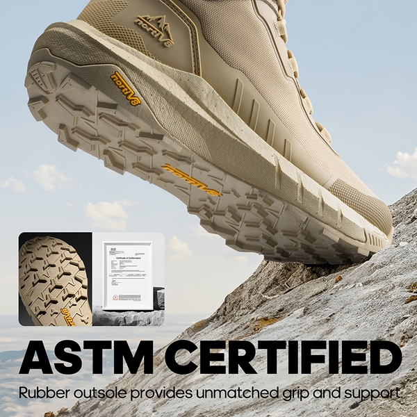 Men’s Lightweight Zip Tactical Work Boots - SAND - 3