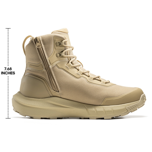 Men’s Lightweight Zip Tactical Work Boots - SAND - 7