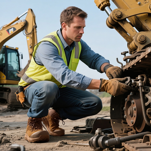Men's Lightweight Non-Slip Nano Toe Cap Work Boots - COYOTE - 9