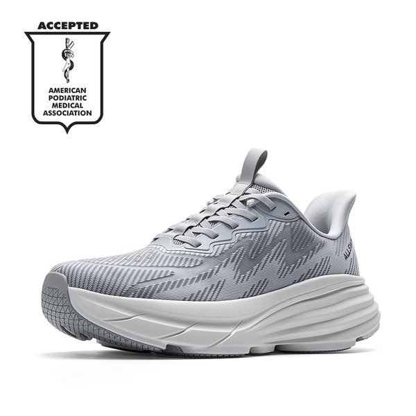 Men’s Slip-On Running Shoes - GREY -  0