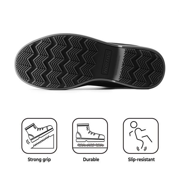 Men's Insulated Waterproof Snow Boots - GREY BLACK - 2