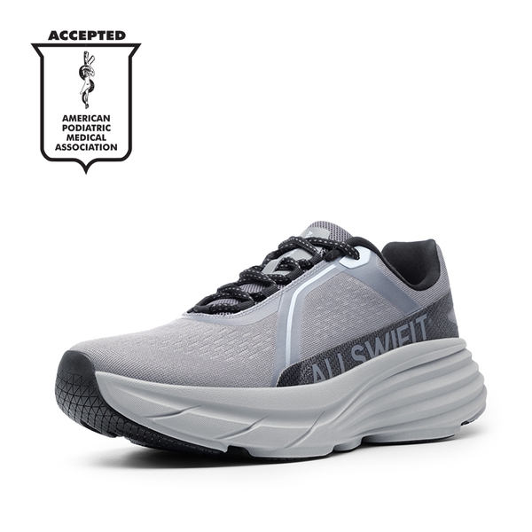 Men’s Breathable Lightweight Running Shoes - GREY -  0