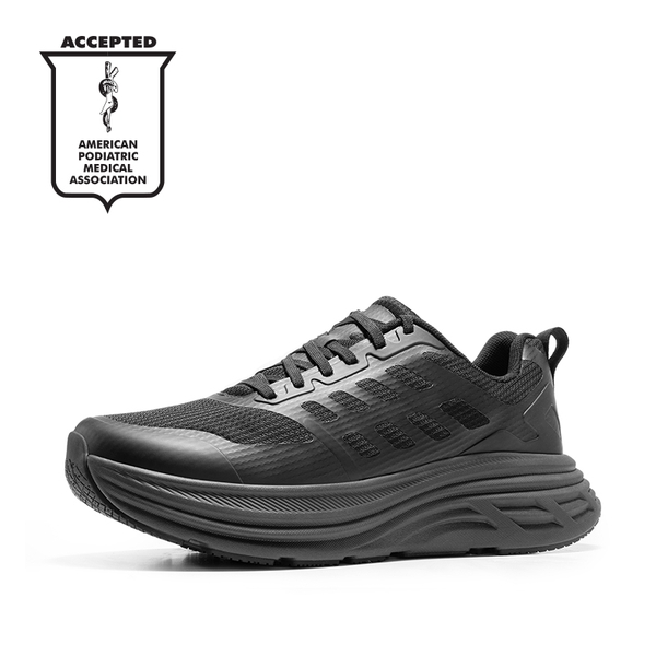 [ActiveFloat] Men's Comfortable Lightweight Running Shoes - ALL BLACK -  0