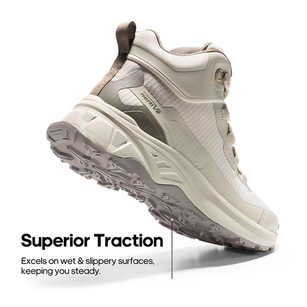 Women’s Lightweight Water-Resistant Hiking Shoes  - KHAKI-NEW - 4