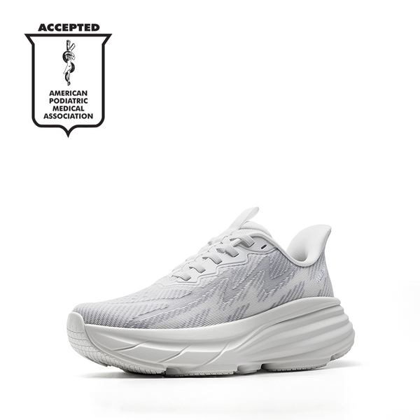 Women’s Slip-on Breathable Non-Slip Running Shoes - WHITE -  0