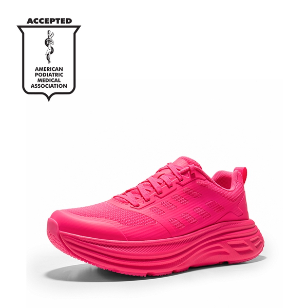 [ActiveFloat] Women's Breathable Lifestyle Walking Sneakers - HOT PINK -  0