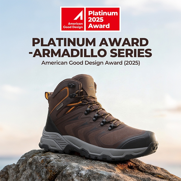 Men’s Waterproof High-Rebound Hiking Boots - BROWN - 9