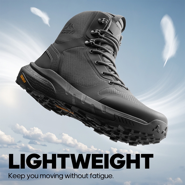 [Metrostrike] Men's Lightweight Military Tactical Boots - GREY - 8