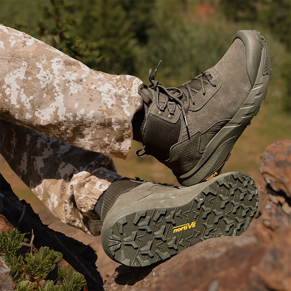 [VaporGuard] Men's Waterproof Military Tactical Work Boots - COFFEE - 7