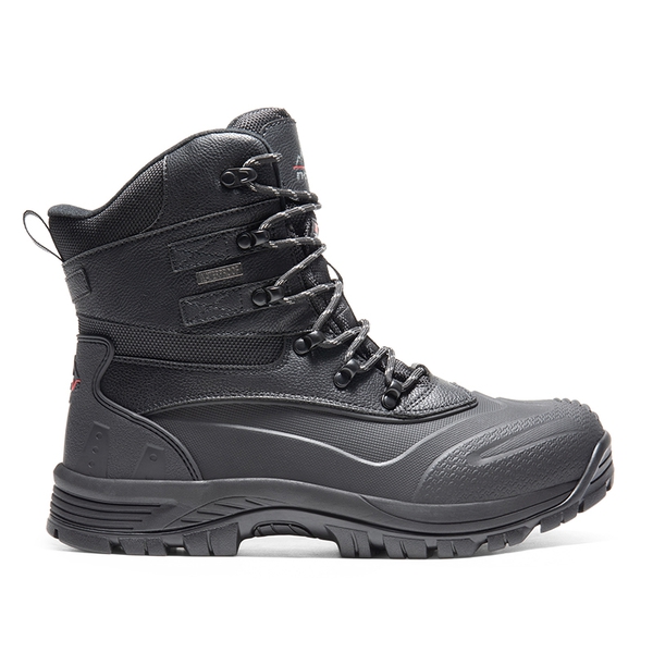 Men's Waterproof Insulated Winter Snow Boots - BLACK - 1