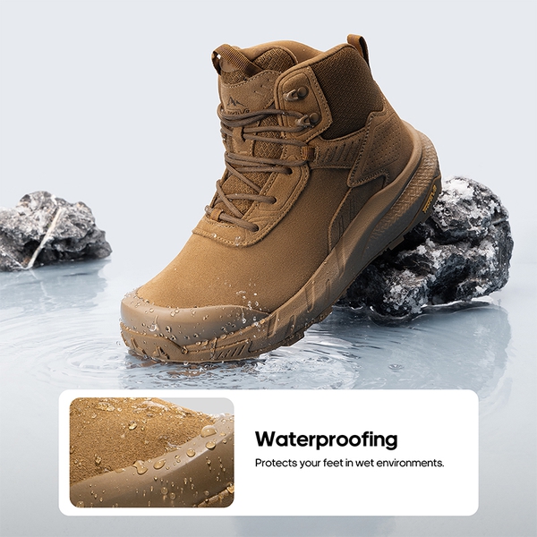 [VaporGuard] Men's Waterproof Military Tactical Work Boots - COYOTE - 3