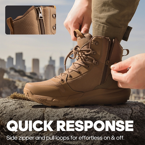 [Metrostrike] Men's Lightweight Military Tactical Boots - COYOTE - 11