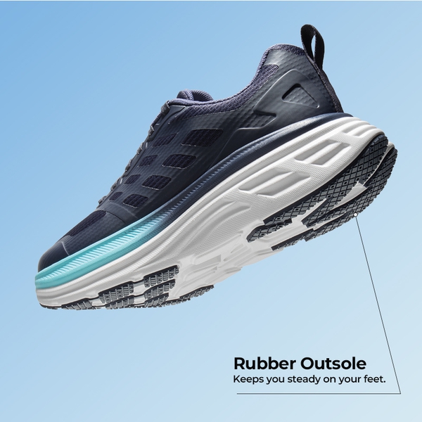 [ActiveFloat] Women's Breathable Lifestyle Walking Sneakers - BLUE - 3