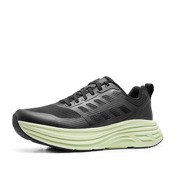 [ActiveFloat] Men's Comfortable Lightweight Running Shoes - BLACK/GREEN - 1