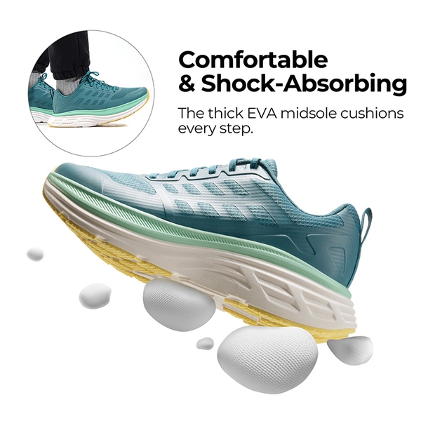 [ActiveFloat] Men's Comfortable Lightweight Running Shoes - BLUE GREEN - 2