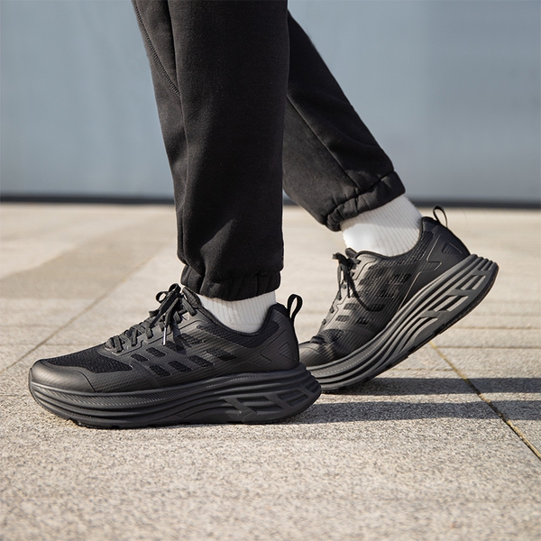 [ActiveFloat] Men's Comfortable Lightweight Running Shoes - ALL BLACK - 8