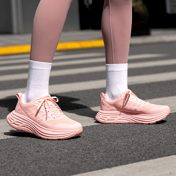 [ActiveFloat] Women's Breathable Lifestyle Walking Sneakers - PINK - 7