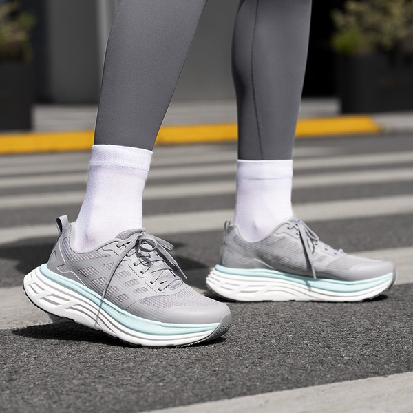 [ActiveFloat] Women's Breathable Lifestyle Walking Sneakers - GREY - 7