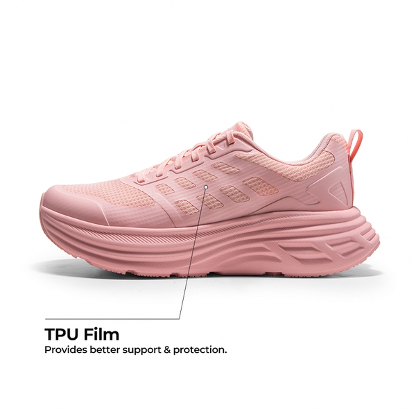 [ActiveFloat] Women's Breathable Lifestyle Walking Sneakers - PINK - 5