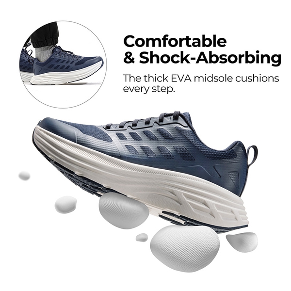 [ActiveFloat] Men's Comfortable Lightweight Running Shoes - BLUE - 2