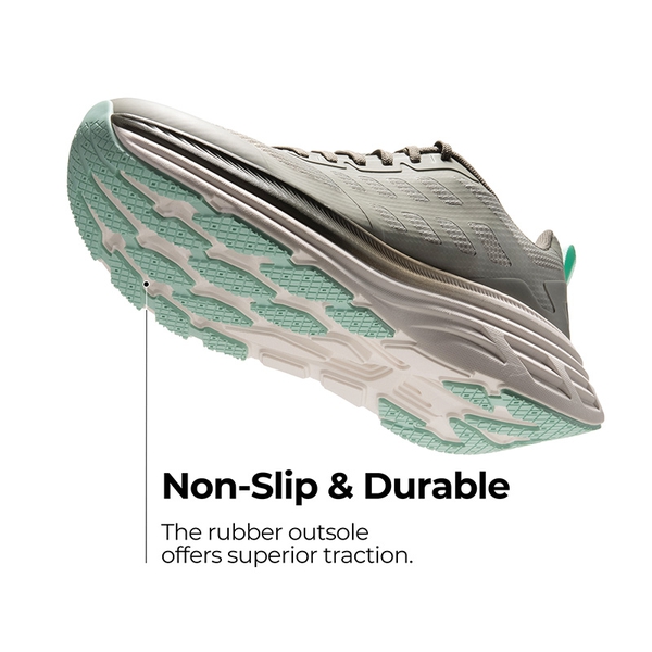 [ActiveFloat] Men's Comfortable Lightweight Running Shoes - GREYISH GREEN - 3