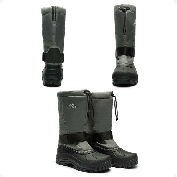 Men's Tall Winter Snow Boots - GREY/BLACK - 5